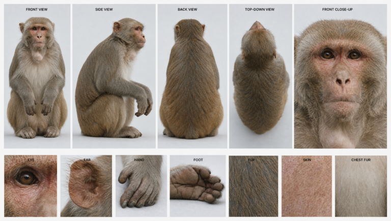 Macaque Monkey Character Sheet